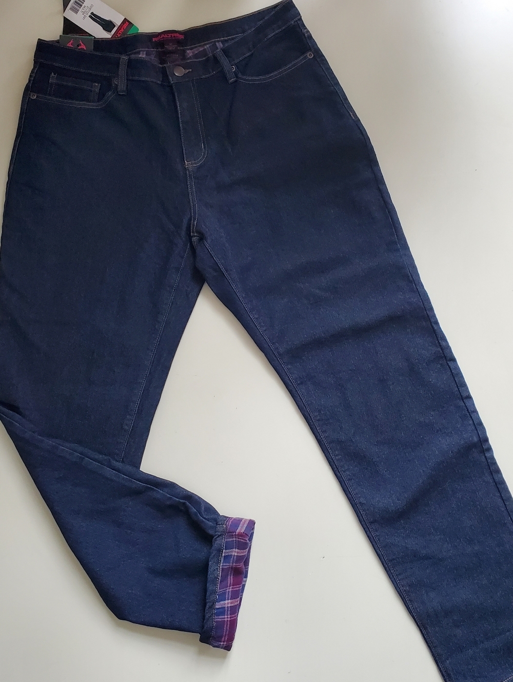 Realtree Plaid Fleece Lined Jeans size 12